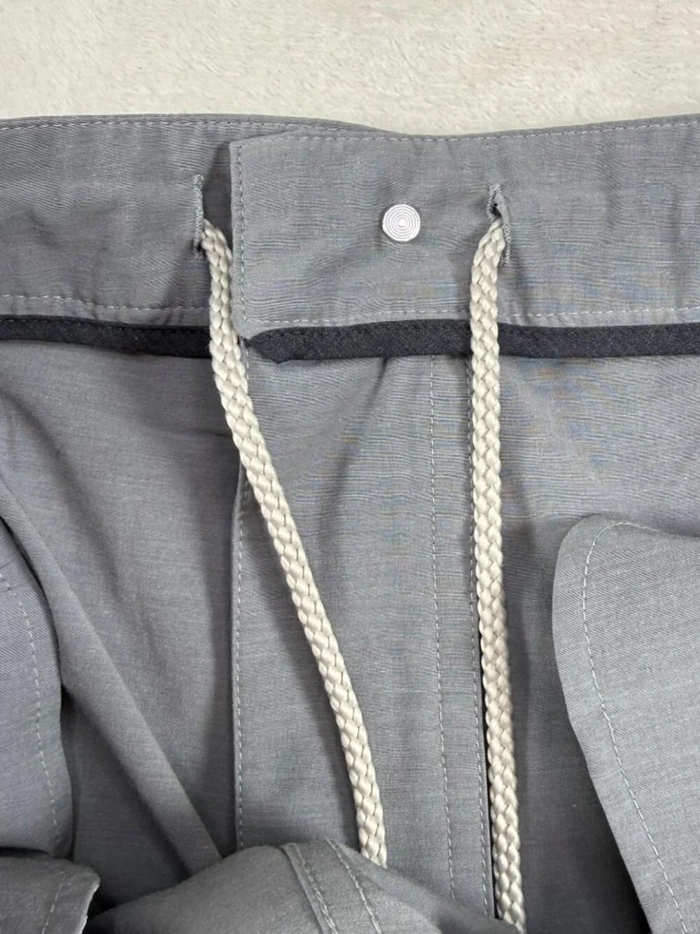 Faherty Mens All Day Shorts Gray Size 40 Drawstring Stretch Preppy Beach